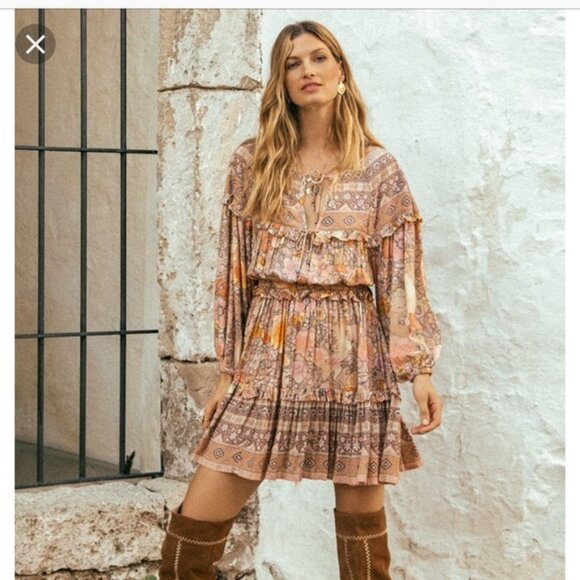 Spell & The Gypsy Collective, Amethyst Playdress in Blush, Size Small - Picture 1 of 5